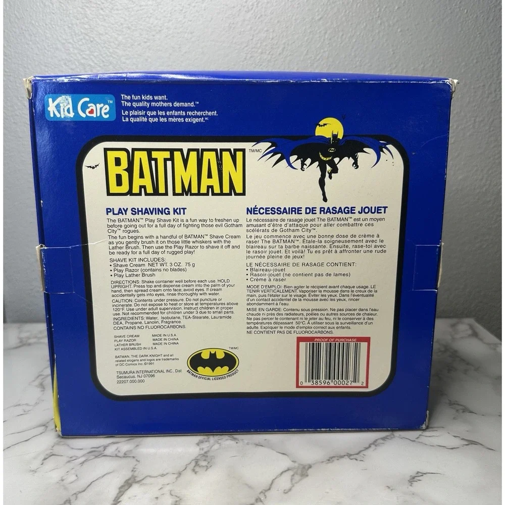 Batman Play Shaving Kit Kid Care Vintage Rare‎ 1991 New In Box